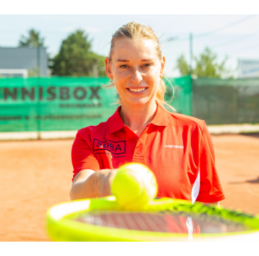 SÜBA Tennismatch mit Barbara Schett